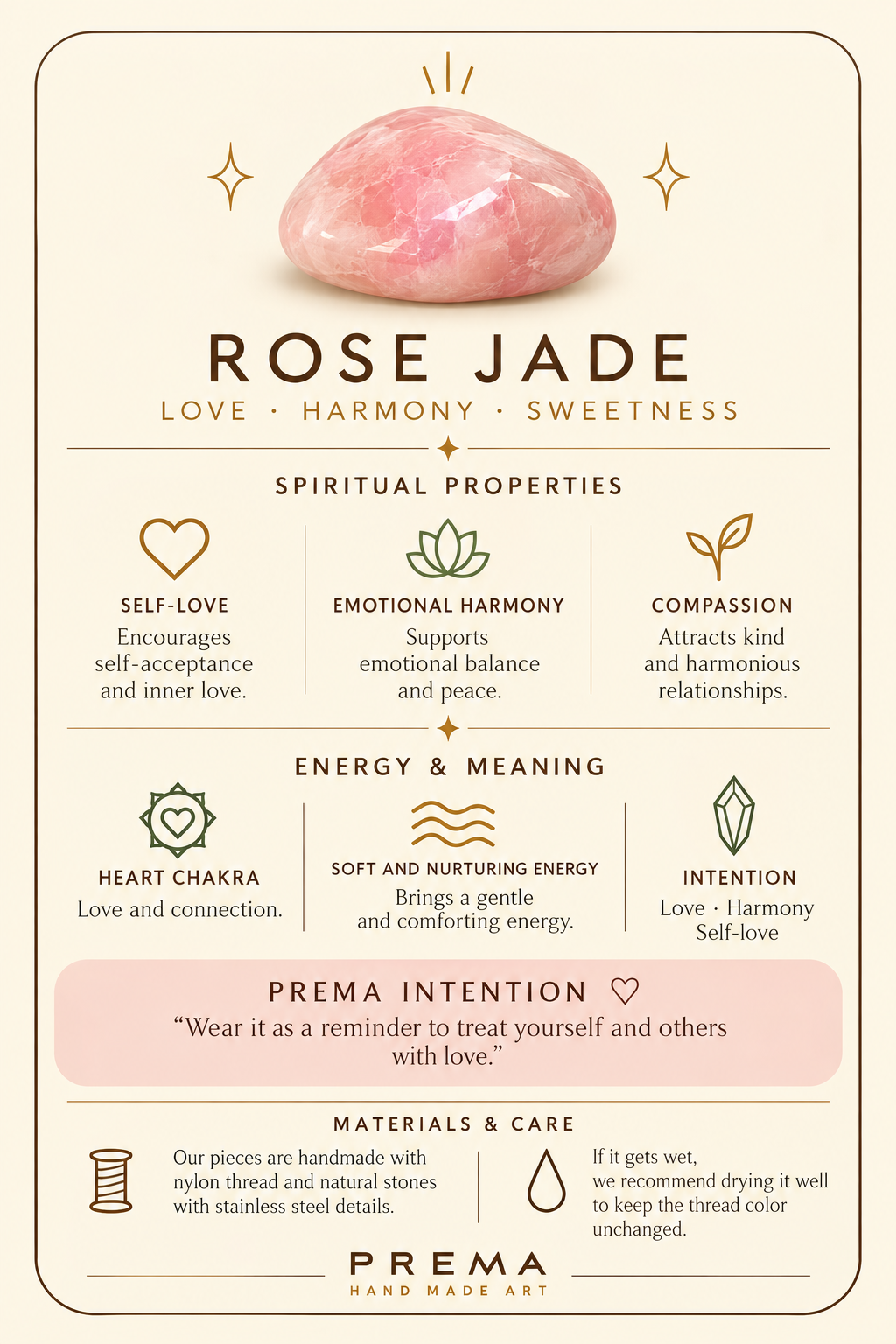 Rose Jade anklet imagen 3