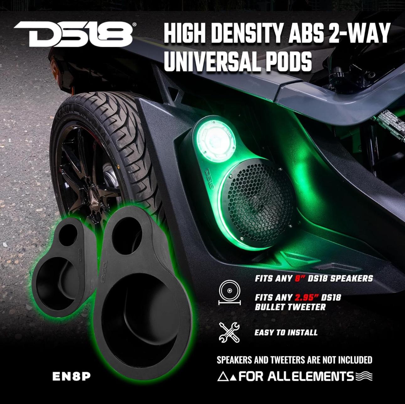 PANEL MOTORA 8" +TWEETER DS18 ABS (EN8P) imagen 3
