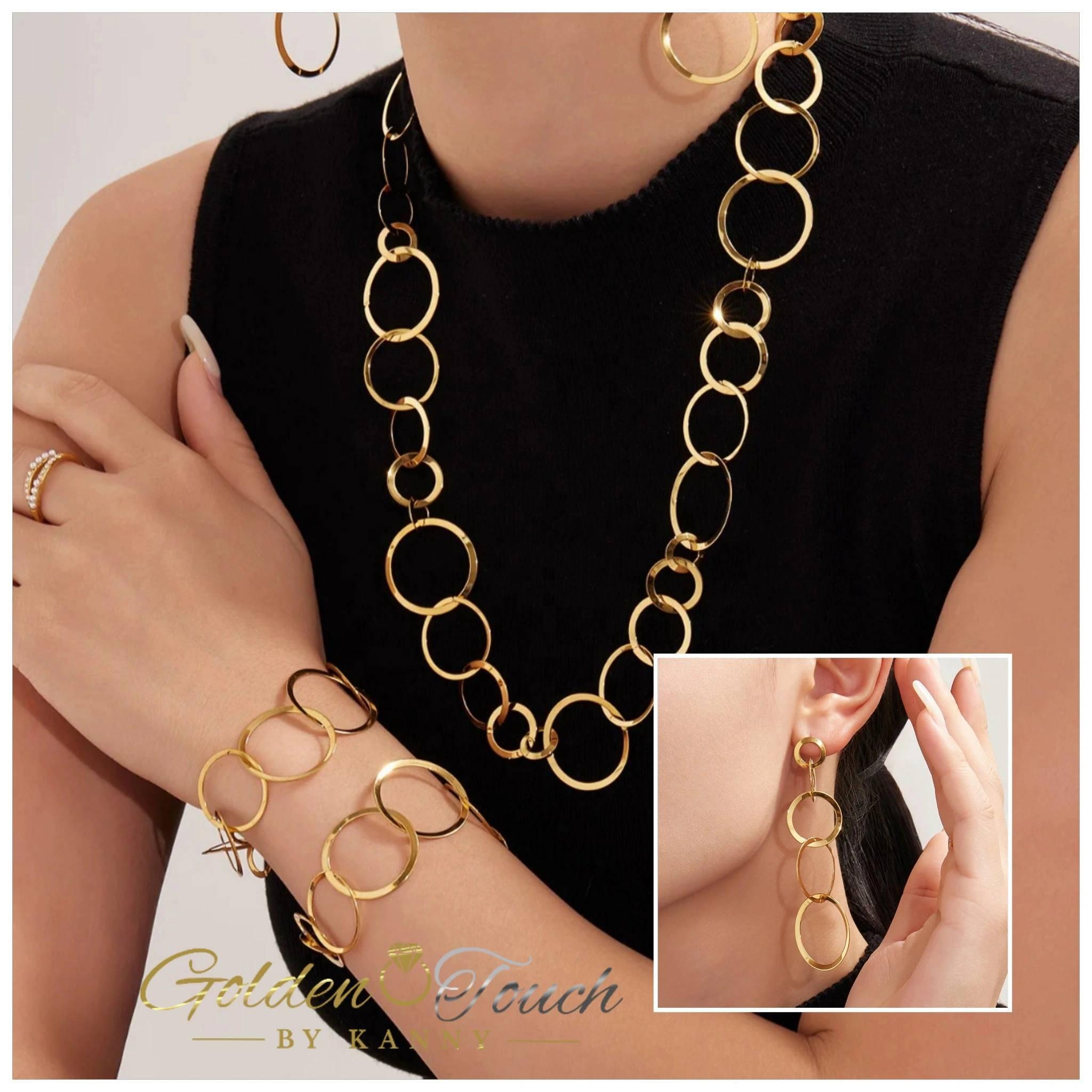 Collar geometrico en circulos imagen 2