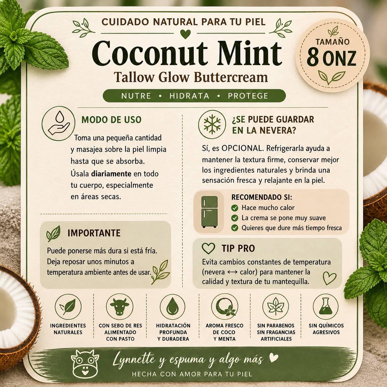 Coconut mint Tallow buttercream imagen 2