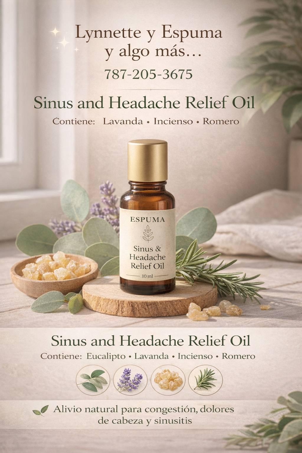 Aceite migraña y sinusitis