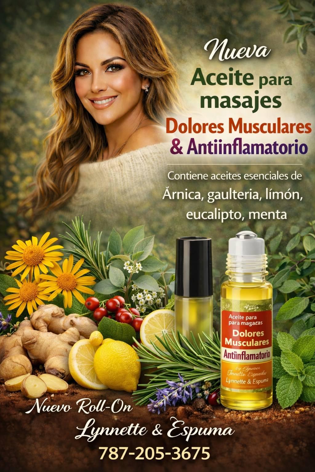 Aceite para dolores musculares