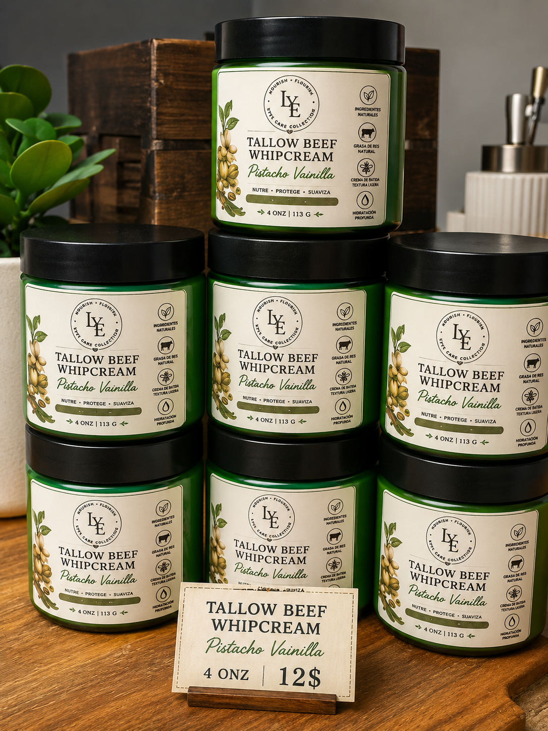 Tallow beef whipped cream Pistacho Vainilla imagen 2