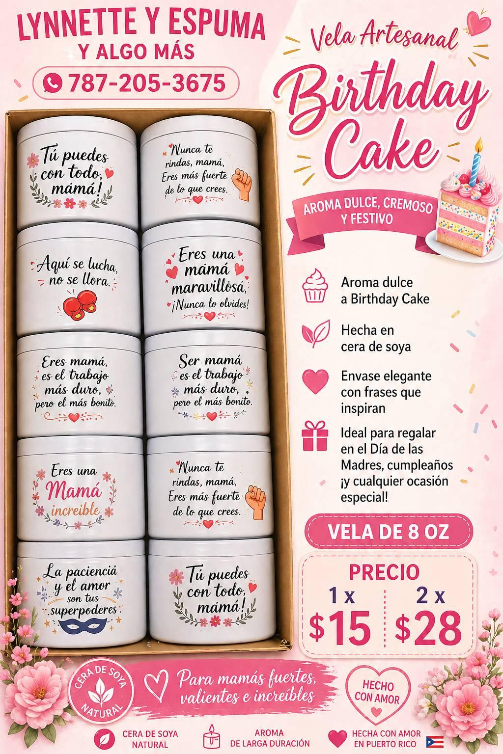 Velas Birthday cake